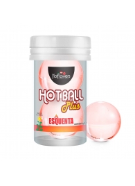 Лубрикант на масляной основе Hot Ball Plus с разогревающим эффектом (2 шарика по 3 гр.) - HotFlowers - купить с доставкой в Комсомольске-на-Амуре