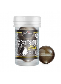 Анальный лубрикант на масляной основе Hot Ball Plus Conforto (2 шарика по 3 гр.) - HotFlowers - купить с доставкой в Комсомольске-на-Амуре