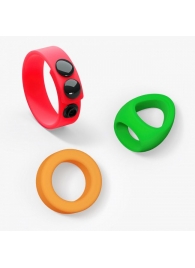 Набор из 3 разноцветных эрекционных колец Kit Neon Ring - Love to Love - в Комсомольске-на-Амуре купить с доставкой