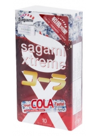 Ароматизированные презервативы Sagami Xtreme COLA - 10 шт. - Sagami - купить с доставкой в Комсомольске-на-Амуре