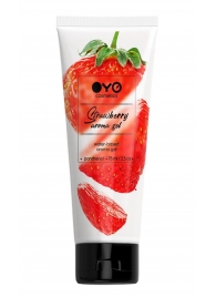 Лубрикант на водной основе OYO Aroma Gel Strawberry с ароматом клубники - 75 мл. - OYO - купить с доставкой в Комсомольске-на-Амуре