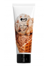 Лубрикант на водной основе OYO Aroma Gel Ice Cream с ароматом пломбира - 75 мл. - OYO - купить с доставкой в Комсомольске-на-Амуре