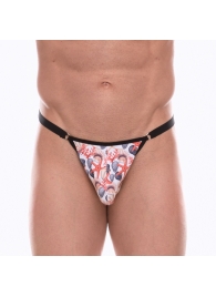 Мужские трусы-тонги с принтом в виде разноцветных ракушек - Don Moris купить с доставкой Мужские трусы-тонги с принтом в виде разноцветных ракушек - Don Moris купить с доставкой