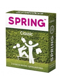 Классические презервативы SPRING CLASSIC - 3 шт. - SPRING - купить с доставкой в Комсомольске-на-Амуре