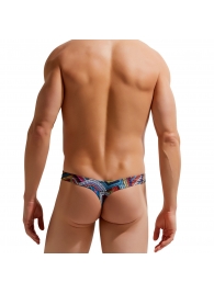 Мужские трусы-тонги с разноцветным геометрическим принтом - Gauvine купить с доставкой Мужские трусы-тонги с разноцветным геометрическим принтом - Gauvine купить с доставкой