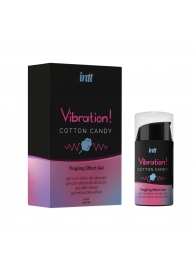 Жидкий вибратор Vibration Cotton Candy с ароматом сахарной ваты - 15 мл. - INTT - купить с доставкой в Комсомольске-на-Амуре