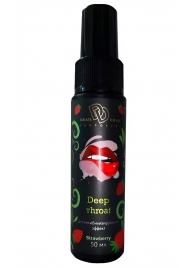 Спрей для горла Deep Throat с десенсибилизирующим эффектом и вкусом клубники - 50 мл. - БиоМед - купить с доставкой в Комсомольске-на-Амуре