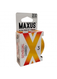 Презервативы анатомической формы Maxus Sensual - 3 шт. - Maxus - купить с доставкой в Комсомольске-на-Амуре