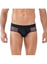 Черные полупрозрачные трусы-брифы Yin Yang Brief - Clever Masculine Underwear купить с доставкой