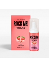 Жидкий вибратор Nuei Rock Me! с ароматом клубники - 20 мл. - Nuei cosmetics - купить с доставкой в Комсомольске-на-Амуре