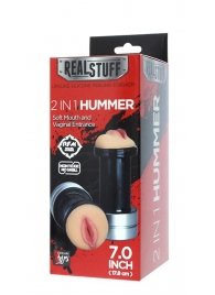 Двусторонний мастурбатор REALSTUFF 2 IN 1 HUMMER MOUTH   VAGINA - ротик и вагина - Dream Toys - в Комсомольске-на-Амуре купить с доставкой