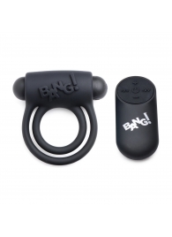 Черное эрекционное виброкольцо 28X Remote Control Vibrating Cock Ring   Bullet - XR Brands - в Комсомольске-на-Амуре купить с доставкой