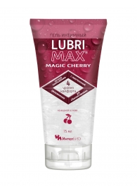 Интимный гель-смазка на водной основе Lubrimax Magic Cherry - 75 мл. - ИнтелБИО - купить с доставкой в Комсомольске-на-Амуре