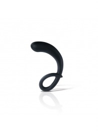Черный массажер простаты Curving Curt - 13 см. - MyStim - купить с доставкой в Комсомольске-на-Амуре