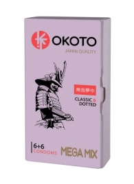 Презервативы OKOTO Mega Mix - 12 шт. - Sitabella - купить с доставкой в Комсомольске-на-Амуре