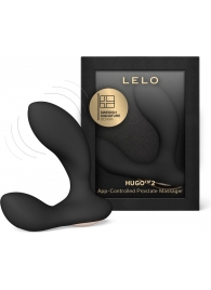 Черный вибростимулятор простаты Hugo 2 - Lelo - в Комсомольске-на-Амуре купить с доставкой