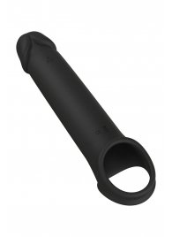 Черная насадка-удлинитель с вибрацией Vibrating Extender With Remote - Dream Toys - в Комсомольске-на-Амуре купить с доставкой
