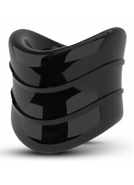 Черное эрекционное кольцо на мошонку Beef Ball Stretcher Snug X Long - Blush Novelties - в Комсомольске-на-Амуре купить с доставкой