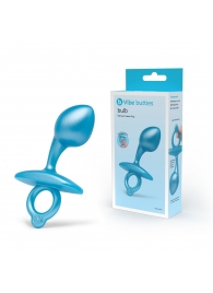 Голубая анальная пробка для массажа простаты Bulb Silicone Prostate Plug - 10,7 см. - b-Vibe - в Комсомольске-на-Амуре купить с доставкой