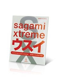 Ультратонкий презерватив Sagami Xtreme SUPERTHIN - 1 шт. - Sagami - купить с доставкой в Комсомольске-на-Амуре