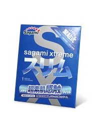 Презерватив Sagami Xtreme FEEL FIT 3D - 1 шт. - Sagami - купить с доставкой в Комсомольске-на-Амуре