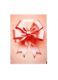 Пакет с принтом в виде банта с вырубной ручкой (30х40 см) - Сима-Ленд - купить с доставкой в Комсомольске-на-Амуре