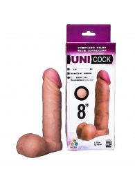 Фаллическая насадка для страпона UNICOCK 8  - 20 см. - LOVETOY (А-Полимер) - купить с доставкой в Комсомольске-на-Амуре