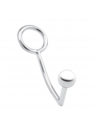 Кольцо на пенис с анальным стимулятором Stainless Steel Anal Hook   Cock Ring - BlueLine - в Комсомольске-на-Амуре купить с доставкой