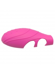 Розовая насадка на палец с вибрацией Bang Her Silicone G-Spot Finger Vibe - XR Brands