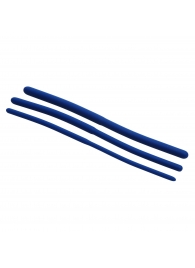 Набор из 3 синих силиконовых уретральных расширителей Invasion Silicone Urethral Sound Trainer Set - XR Brands - купить с доставкой в Комсомольске-на-Амуре