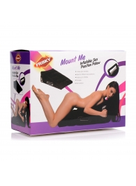 Черная подушка для секса Mount Me Inflatable Sex Position Pillow - XR Brands - купить с доставкой в Комсомольске-на-Амуре