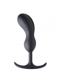 Черный массажер простаты с утяжелителями Premium Silicone Weighted Prostate Plug Large - 18,8 см. - XR Brands - в Комсомольске-на-Амуре купить с доставкой