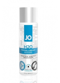 Охлаждающий лубрикант на водной основе JO Personal Lubricant H2O COOLING - 60 мл. - System JO - купить с доставкой в Комсомольске-на-Амуре