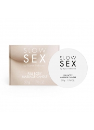 Массажная свеча для всего тела Slow Sex - 50 гр. - Bijoux Indiscrets - купить с доставкой в Комсомольске-на-Амуре