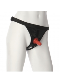 Трусики со штырьком для фиксации насадок Ultra Harness with Plug - Doc Johnson - купить с доставкой в Комсомольске-на-Амуре