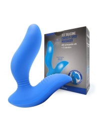 Синий вибромассажер простаты 3,5’’ Curve P-spot Massager - 12 см. - Erokay - в Комсомольске-на-Амуре купить с доставкой