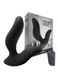 Черный вибромассажер простаты 3,5’’ Remote Control Curve P-spot Massager - 12 см. - Erokay - в Комсомольске-на-Амуре купить с доставкой