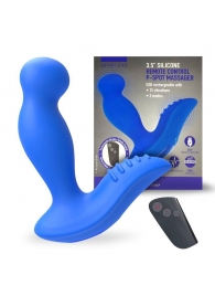 Синий вибромассажер простаты 3,5’’ Remote Control P-spot Massager - 12,5 см. - Erokay - в Комсомольске-на-Амуре купить с доставкой