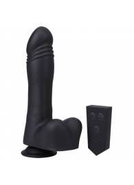 Черная мини-машина на присоске Piston Thruster - Doc Johnson - купить с доставкой в Комсомольске-на-Амуре