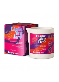 Массажная свеча Light My Fire Coconut с ароматом кокоса - 65 гр. - Love to Love - купить с доставкой в Комсомольске-на-Амуре