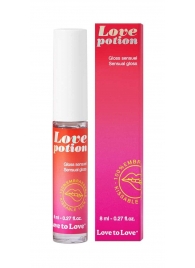 Возбуждающий блеск для губ Love Potion - 8 мл. - Love to Love - купить с доставкой в Комсомольске-на-Амуре