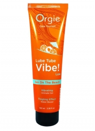 Гель с эффектом вибрации Lube Tube Vibe Low Sex On The Beach - 100 мл. - ORGIE - купить с доставкой в Комсомольске-на-Амуре