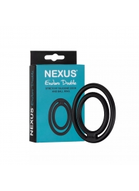 Черное двойное эрекционное кольцо Nexus Enduro Double - Nexus Range - в Комсомольске-на-Амуре купить с доставкой