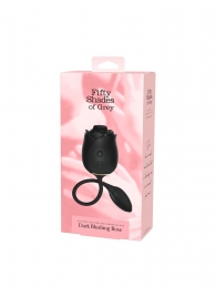 Черный клиторальный стимулятор Dark Blushing Rose - Fifty Shades of Grey