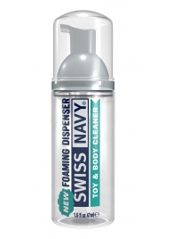 Очищающая пенка для игрушек и тела Toy   Body Cleaner Foamer - 47 мл. - Swiss navy - купить с доставкой в Комсомольске-на-Амуре