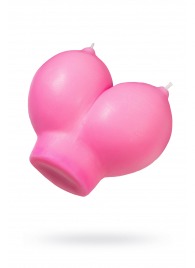 Розовая свеча «Сиськи» - 150 гр. - Pecado - купить с доставкой в Комсомольске-на-Амуре