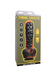 Черно-красная мини-машина на присоске Tendril Thruster - 21,6 см. - Doc Johnson - купить с доставкой в Комсомольске-на-Амуре