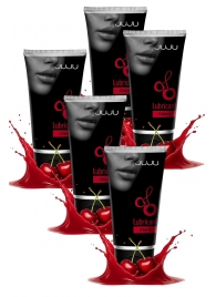 Набор из 5 съедобных лубрикантов JUJU со вкусом вишни - JuJu - купить с доставкой в Комсомольске-на-Амуре Набор из 5 съедобных лубрикантов JUJU со вкусом вишни - JuJu - купить с доставкой в Комсомольске-на-Амуре