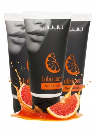 Набор из 3 съедобных лубрикантов JUJU со вкусом грейпфрута - JuJu - купить с доставкой в Комсомольске-на-Амуре