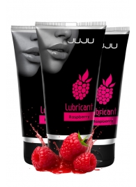 Набор из 3 съедобных лубрикантов JUJU со вкусом малины - JuJu - купить с доставкой в Комсомольске-на-Амуре Набор из 3 съедобных лубрикантов JUJU со вкусом малины - JuJu - купить с доставкой в Комсомольске-на-Амуре